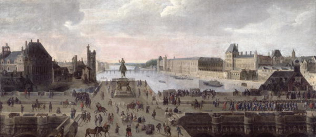 Detail of View of the Pont-Neuf and the River Seine looking downstream, c.1633 by Flemish School