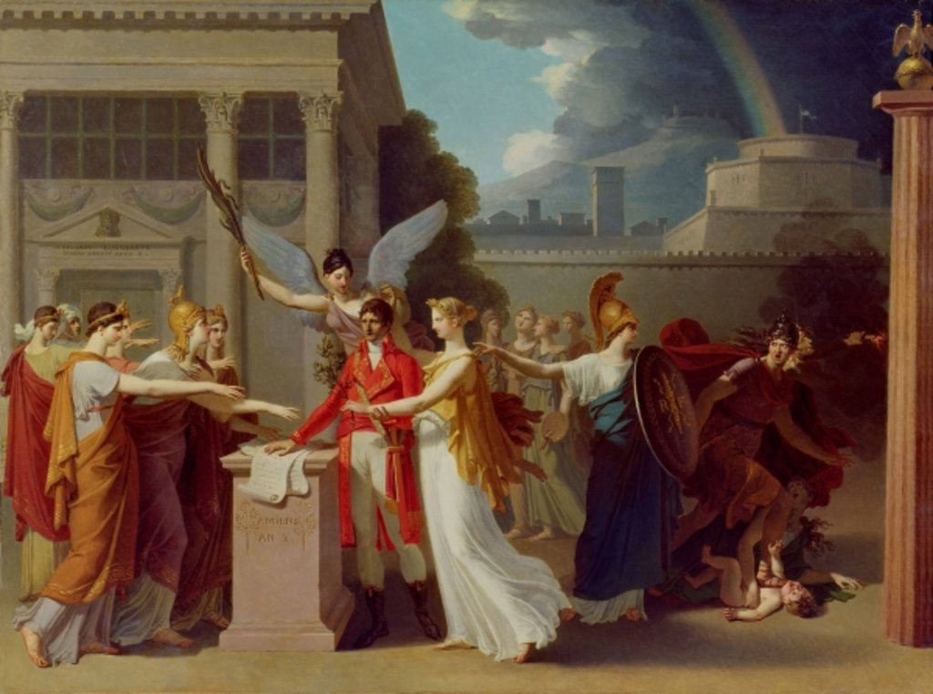 Detail of The Peace of Amiens, 25th March 1802 by Anatole Devosge