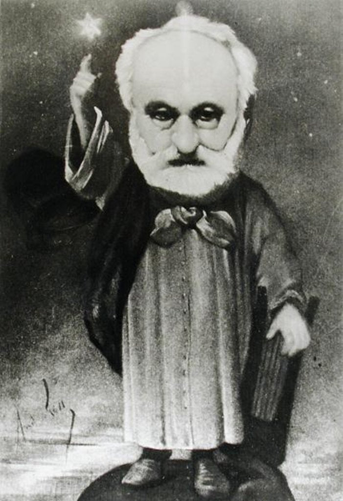 Detail of Caricature of Victor Hugo as a Magician by Andre Gill