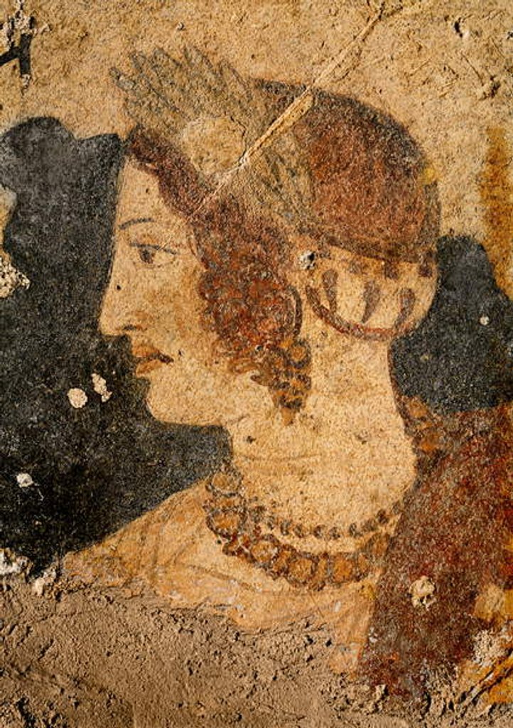 Detail of Head of a Young Woman, Velia by Etruscan