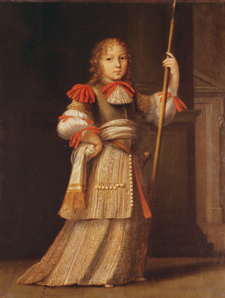 Detail of Portrait of Louis Auguste de Bourbon Duke of Maine, c.1675 by French School