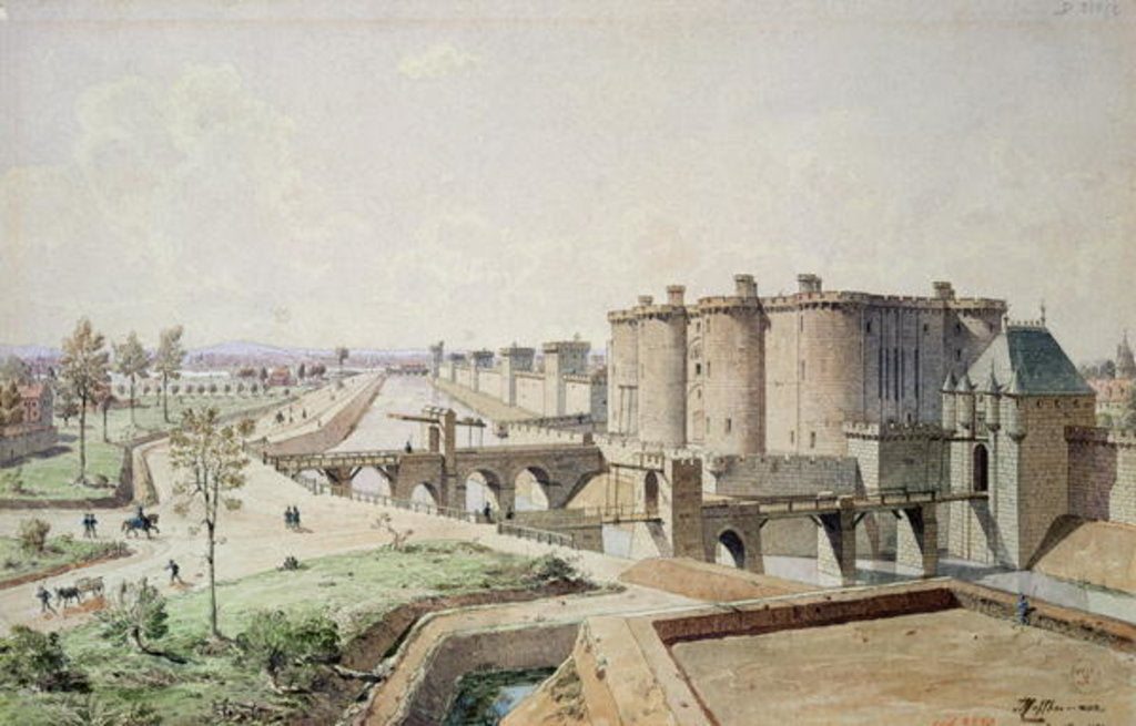 Detail of The Bastille in 1420 by Theodor Josef Hubert Hoffbauer