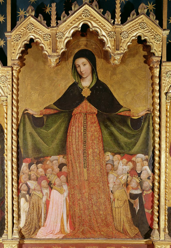 Detail of Virgin of Mercy by Jean Mirailhet