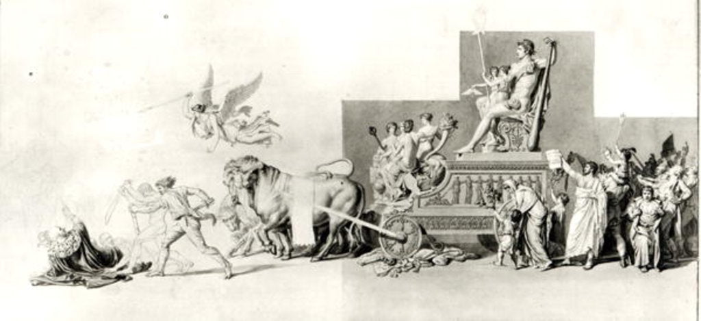 Detail of Triumph of the French People over the Monarchy by Jacques Louis David