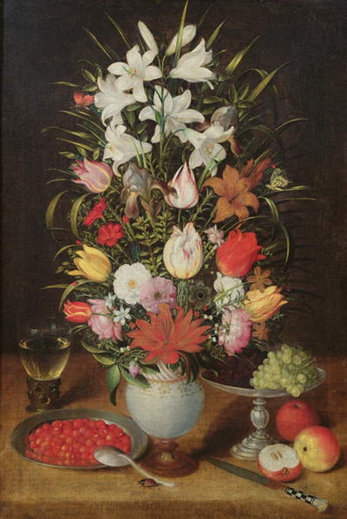 Detail of Vase of Flowers by Jan the Elder Brueghel