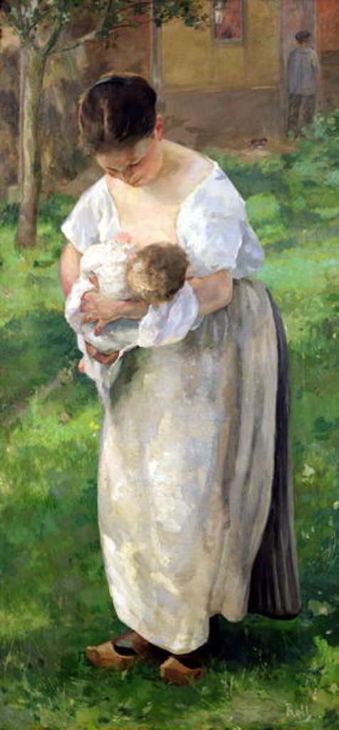 Detail of The Wet Nurse by Alfred Roll