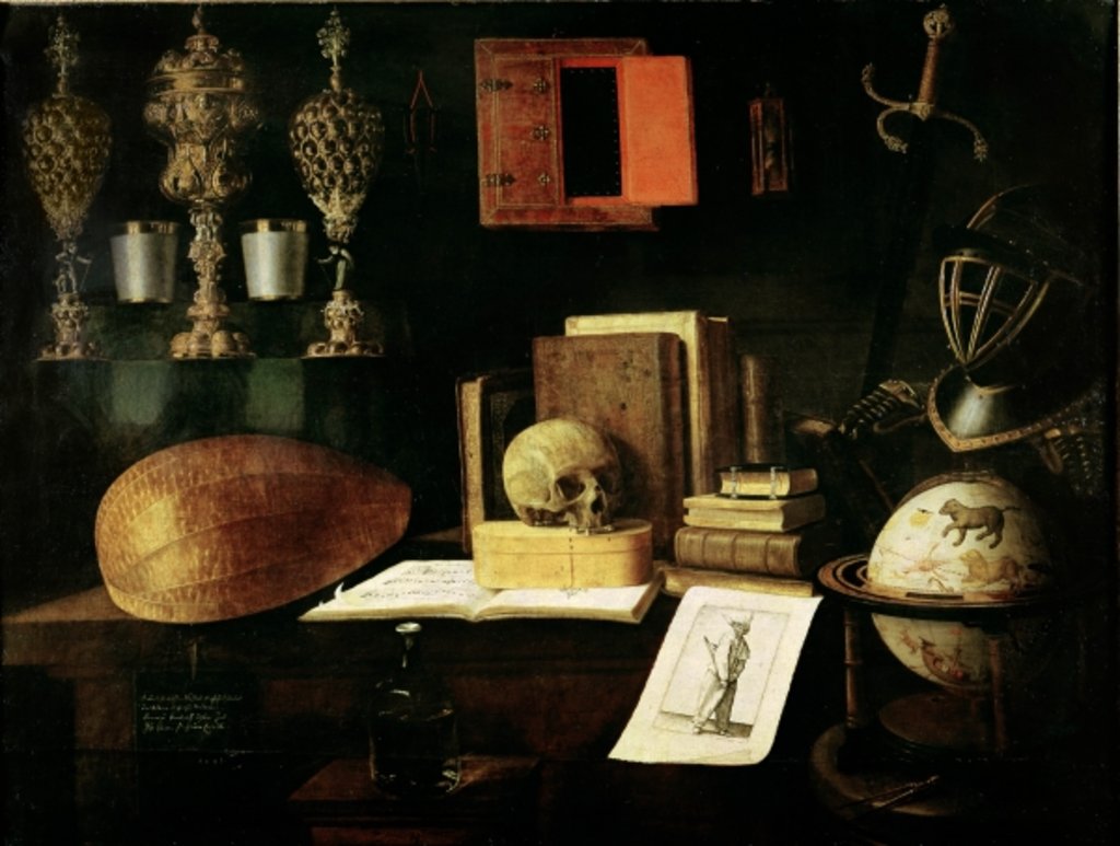Detail of Vanitas Still Life, 1641 by Sebastian Stoskopff