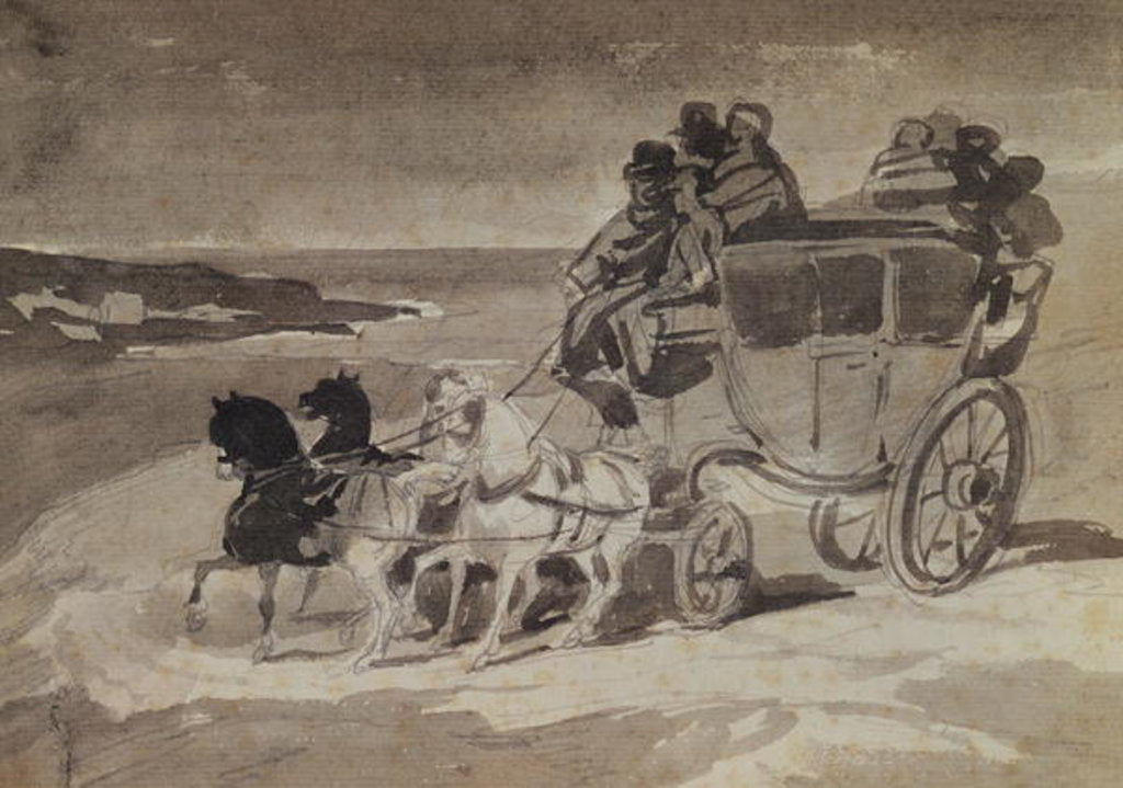 Detail of The Stagecoach by Theodore Gericault
