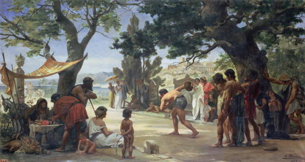 Detail of Throwing the Discus, 1875 by Edouard-Joseph Dantan