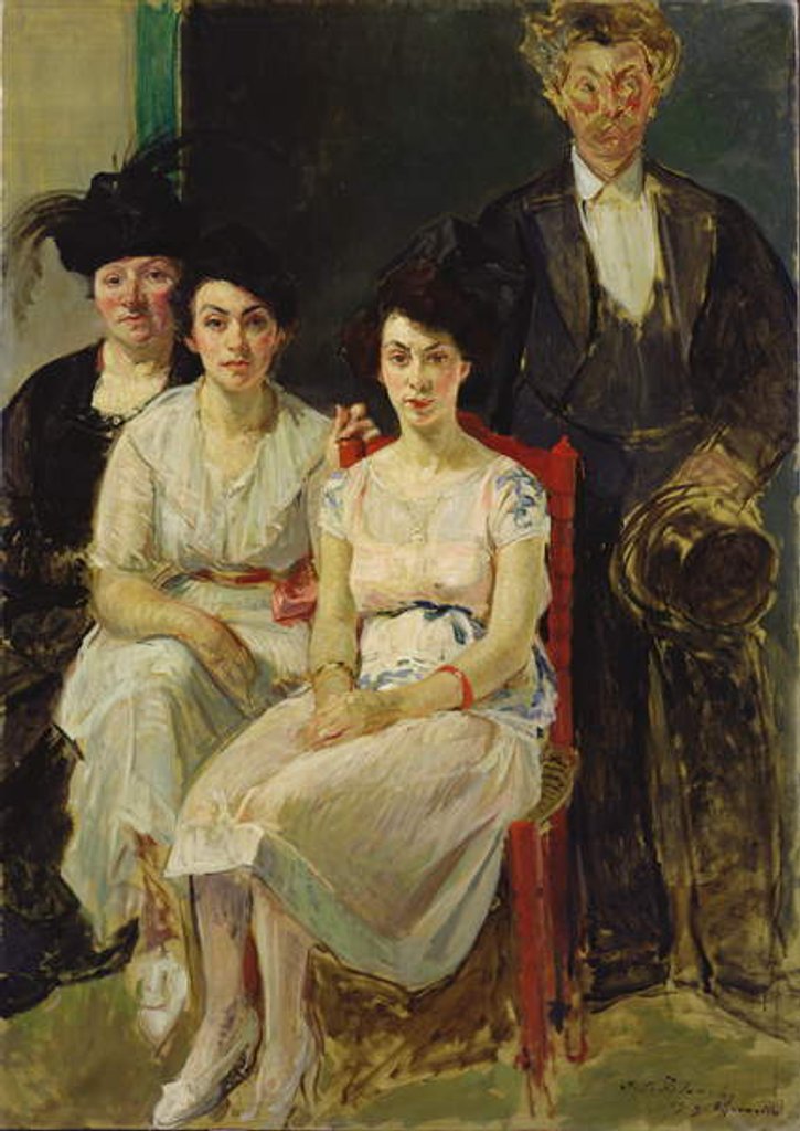 Detail of The Capelle Family, 1919 by Jacques-Emile Blanche