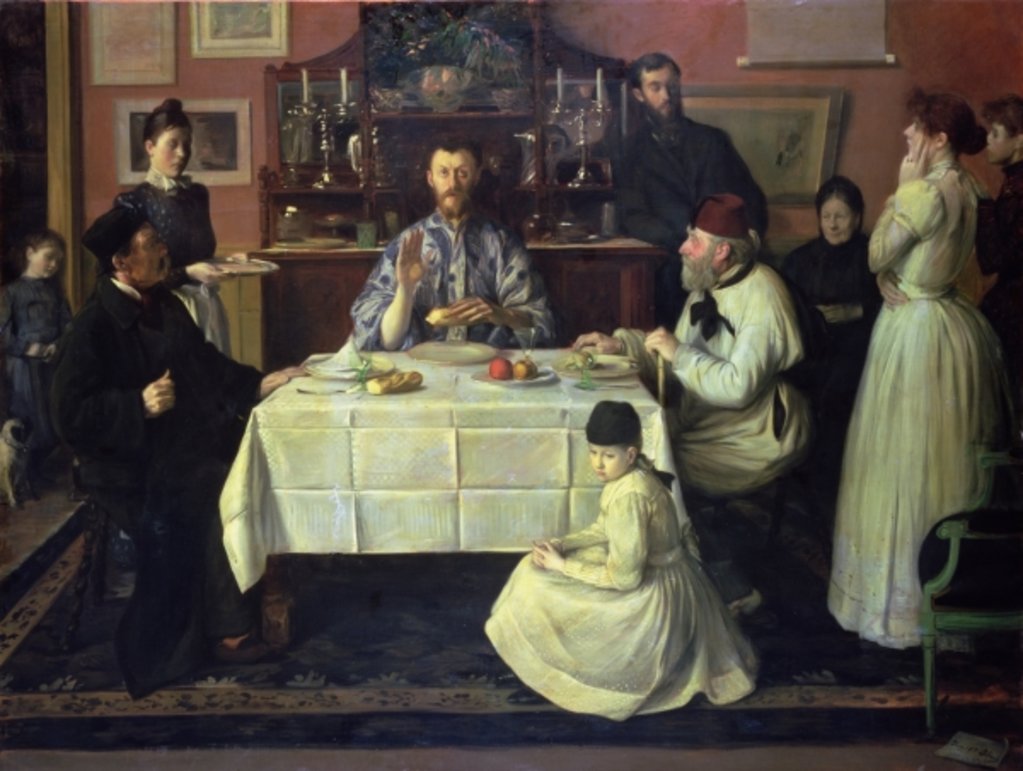 Detail of The Host, 1891-92 by Jacques-Emile Blanche