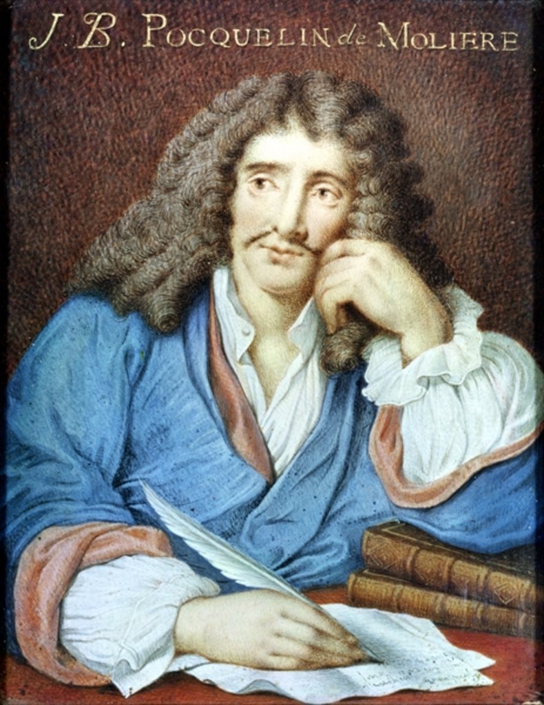 Detail of Portrait of Moliere by French School
