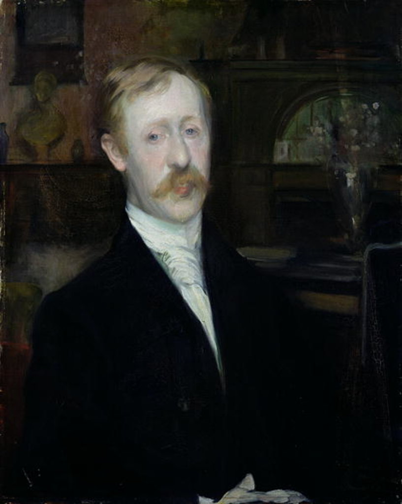 Detail of Portrait of George Moore by Jacques-Emile Blanche
