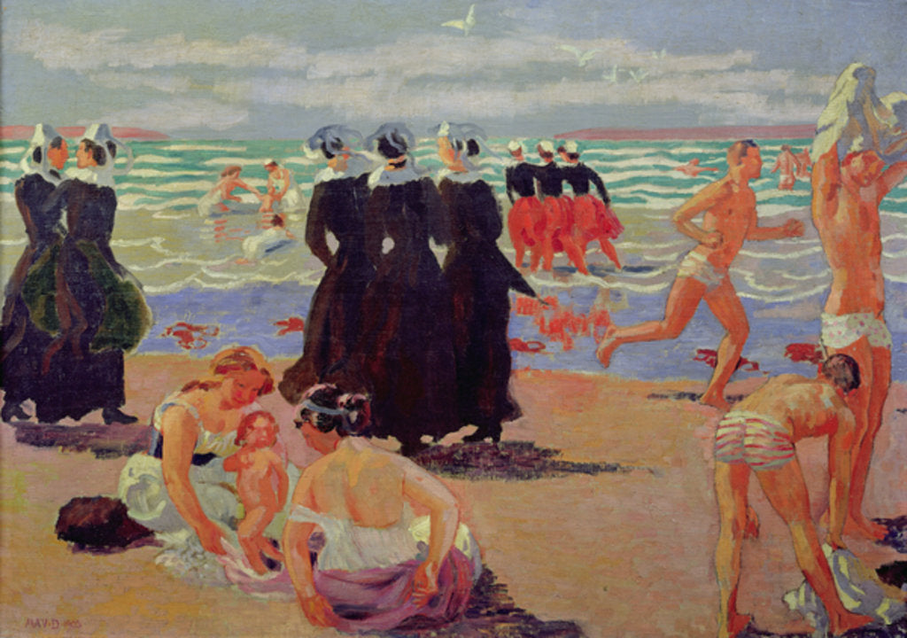 Detail of Bathing at the Pardon of Sainte-Anne-la-Palud, 1905 by Maurice Denis