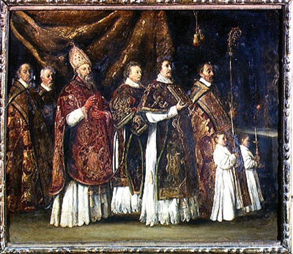 Detail of The Pontifical Mass or, The Procession by Antoine Le Nain