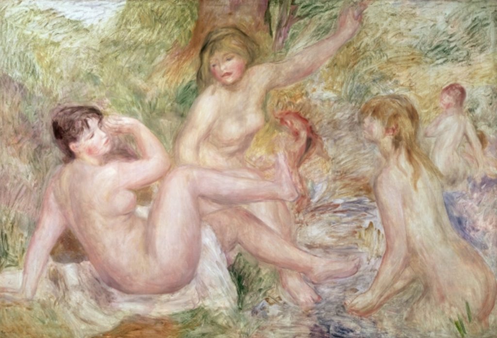 Detail of Study for the Large Bathers, 1885-1901 by Pierre Auguste Renoir