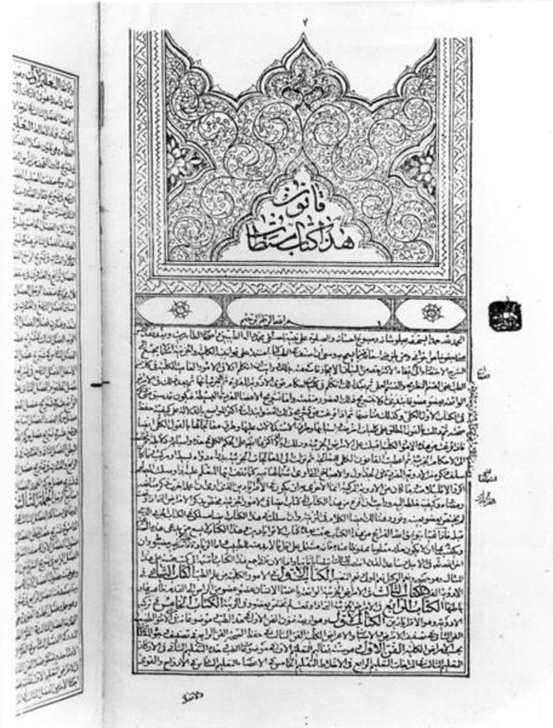 Detail of Page from the 'Canon of Medicine' by Avicenna by School Islamic