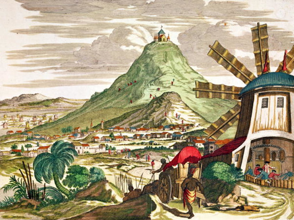 Detail of View of Potosi in Bolivia by Martin Engelbrecht