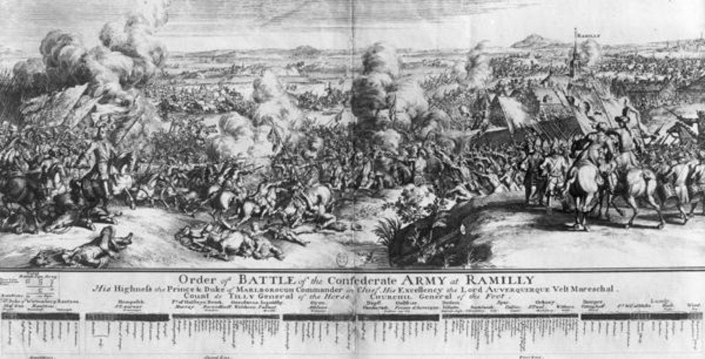 Detail of The Battle of Ramillies, 23rd May 1706 by French School