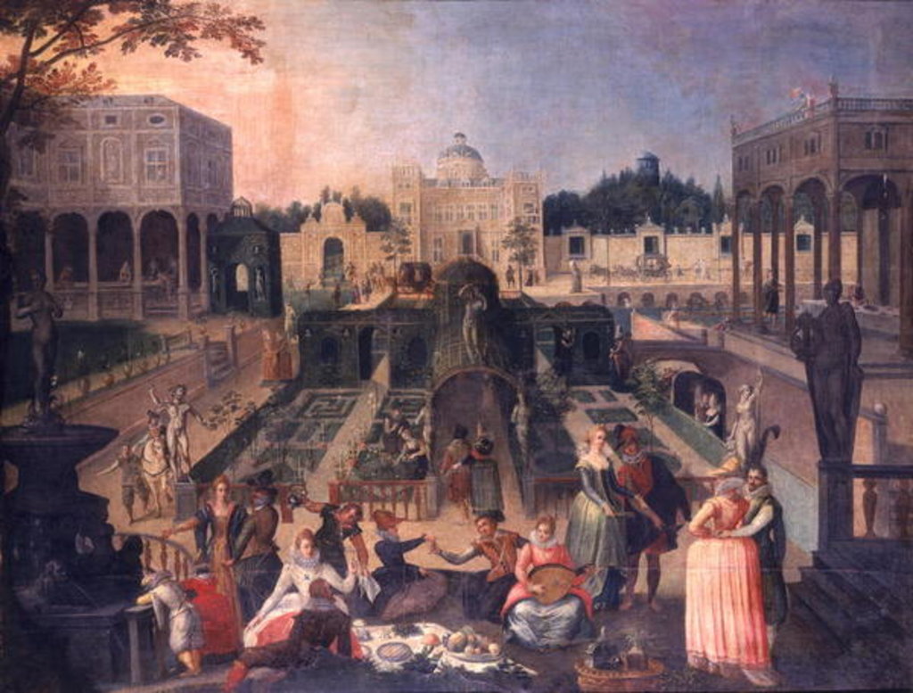Detail of A Feast in the park of the Duke of Mantua, c.1595 by Sebastian Vrancx