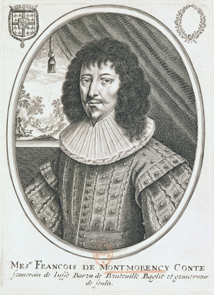 Detail of Portrait of Francois de Montmorency 1600-27 by French School