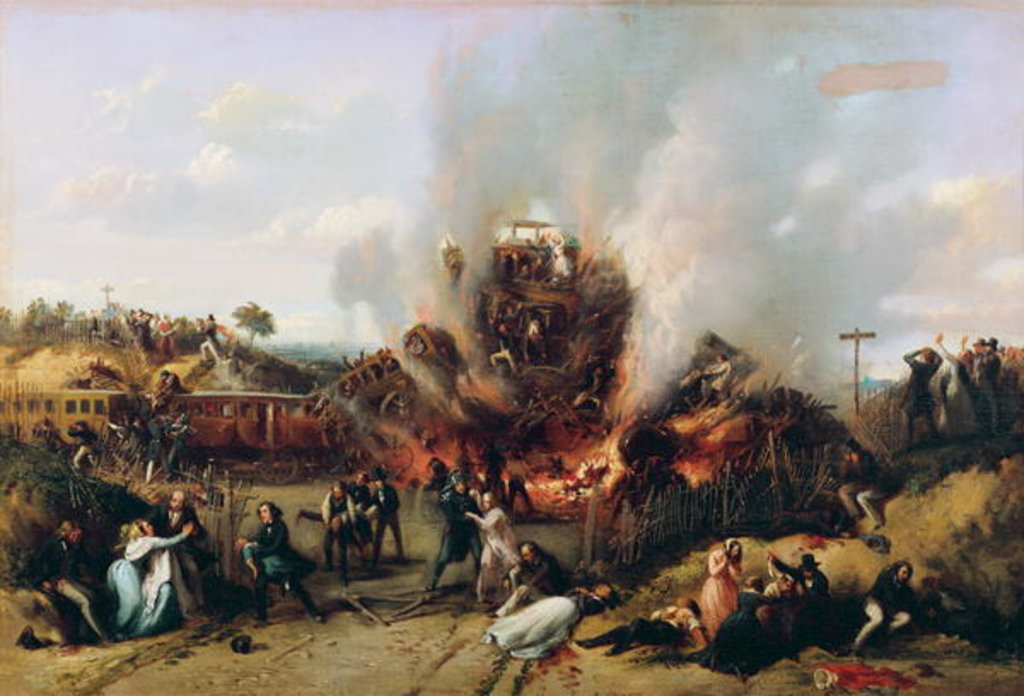 Detail of Disaster on the Railway between Versailles and Bellevue, 8th May 1842 by A Provost