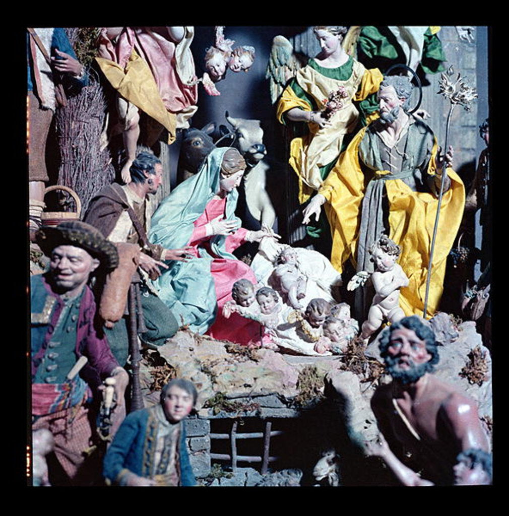 Detail of Nativity, made in Naples by Italian School