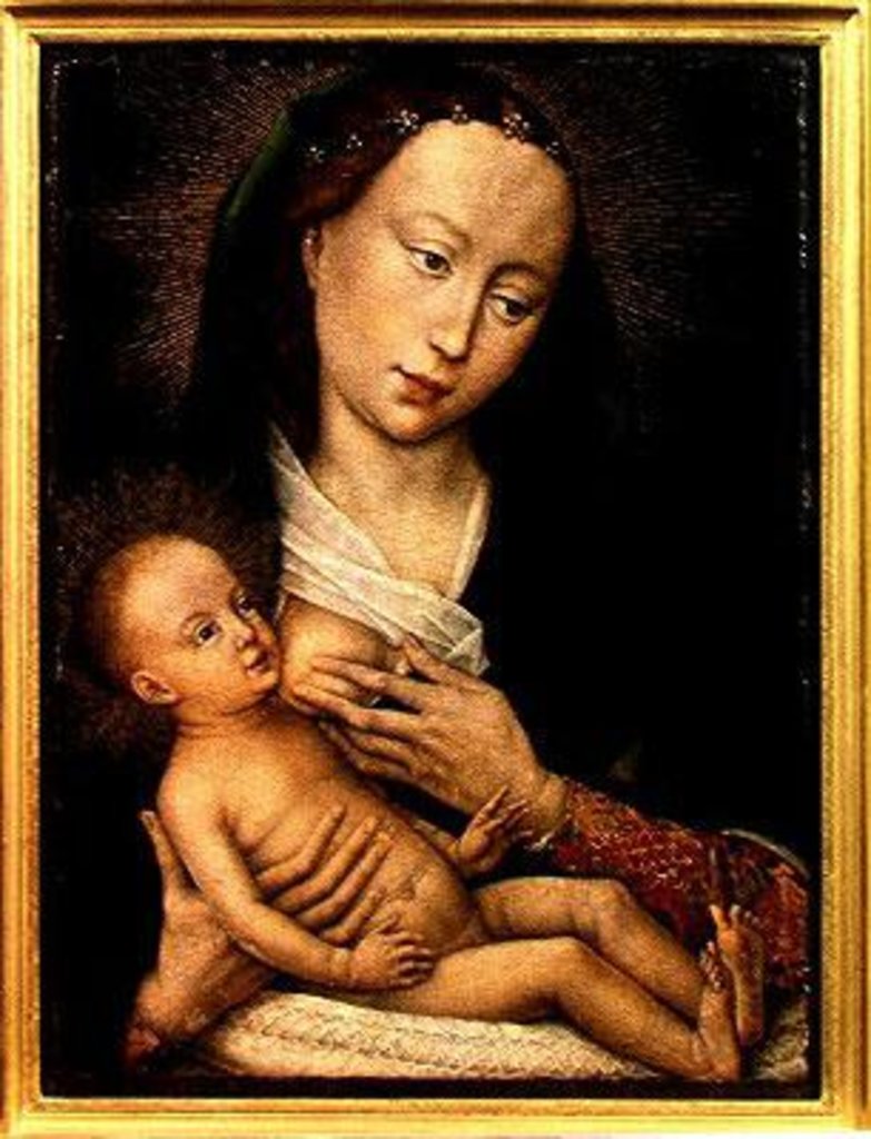 Detail of Virgin and Child by Flemish School