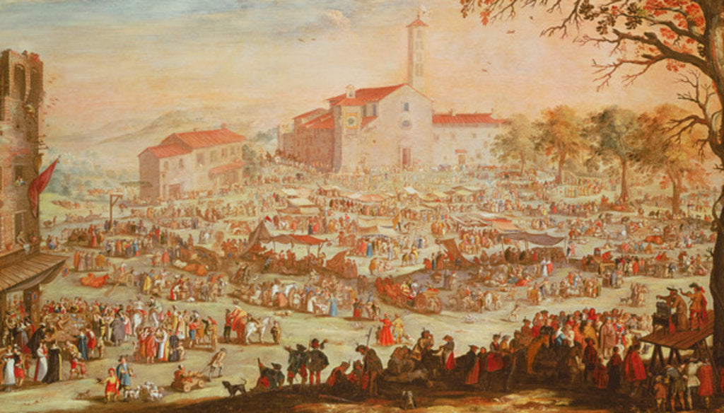 Detail of The Fair at Impruneta, 1638 by Jacques Callot