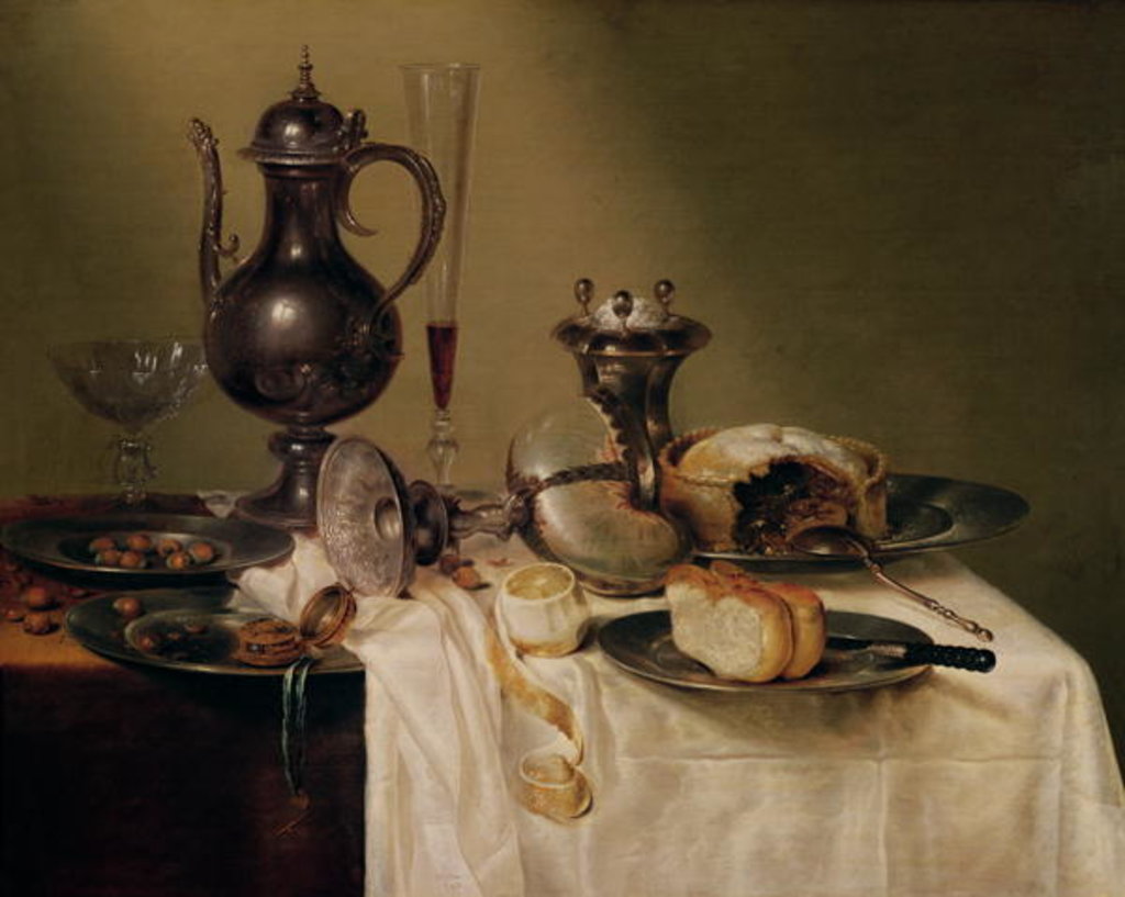 Detail of Still Life, 1642 by Willem Claesz. Heda
