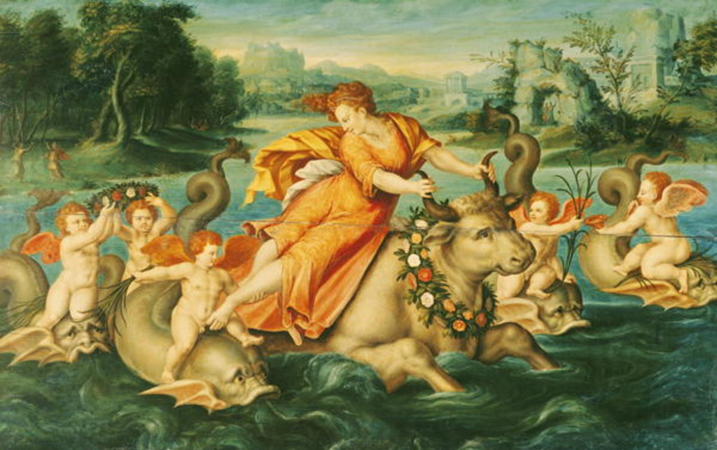 Detail of The Rape of Europa by French School