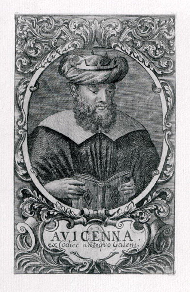 Detail of Portrait of Avicenna Reading by French School