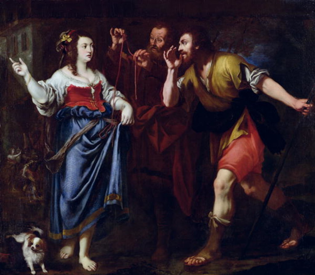 Detail of Rahab and the Emissaries of Joshua by Italian School