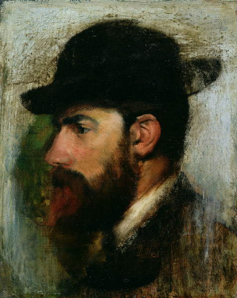Detail of Portrait of Henri Rouart 1871 by Edgar Degas