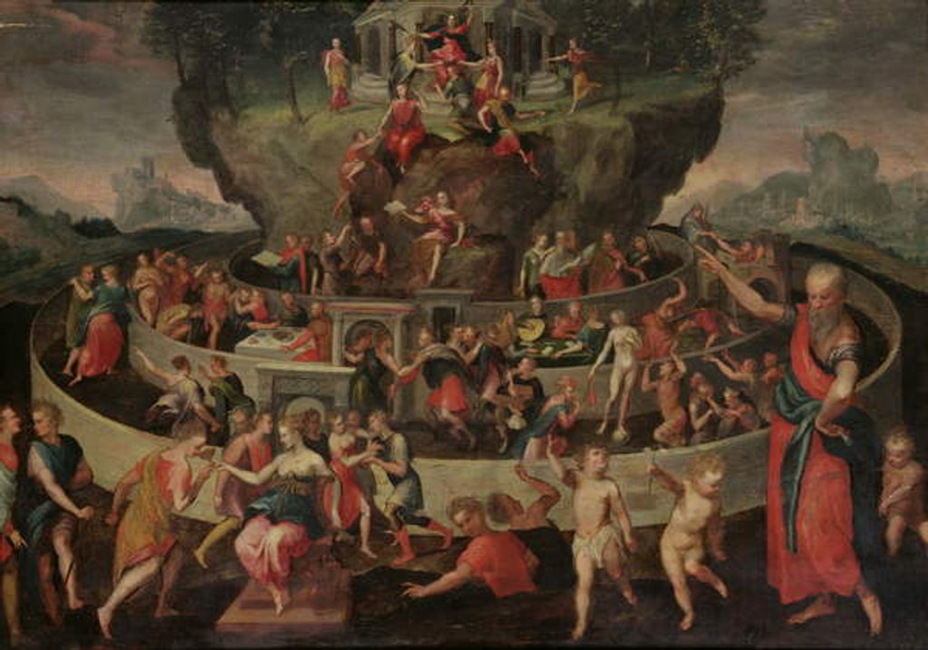 Detail of The Tabula of Cebes by Quentin Varin