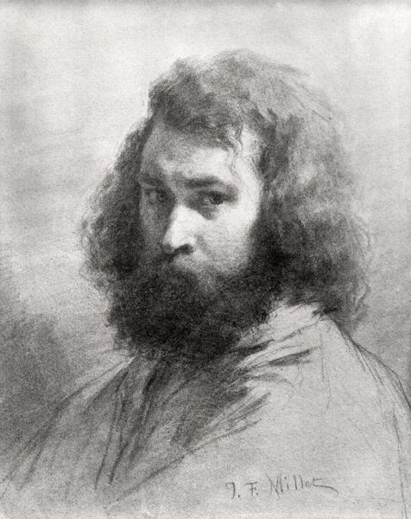 Detail of Self Portrait, c.1845-46 by Jean-Francois Millet