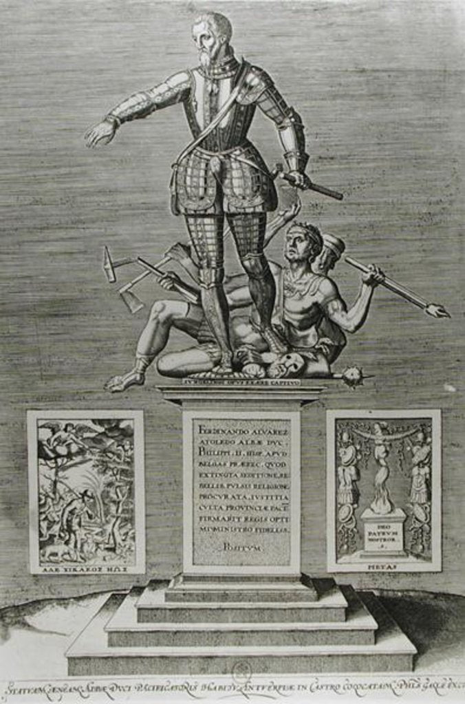 Detail of Portrait Glorifying Ferdinand Alvarez of Toledo Duke of Alba by Flemish School