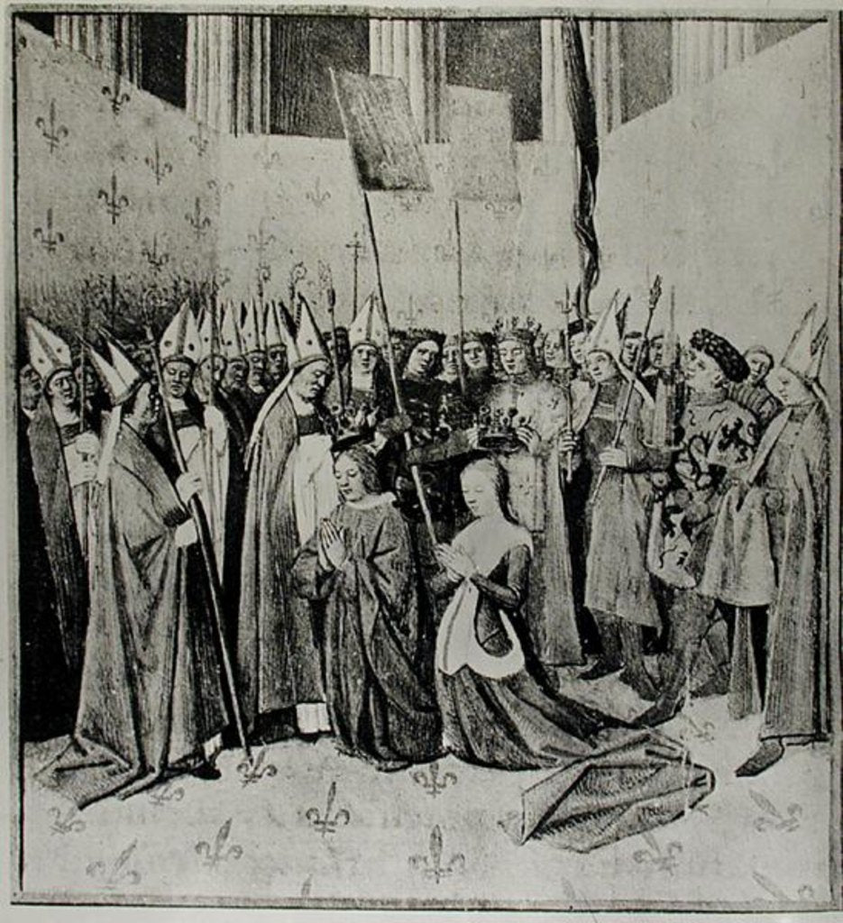 Detail of The Coronation of Louis VIII and Blanche de Castille by Jean Fouquet