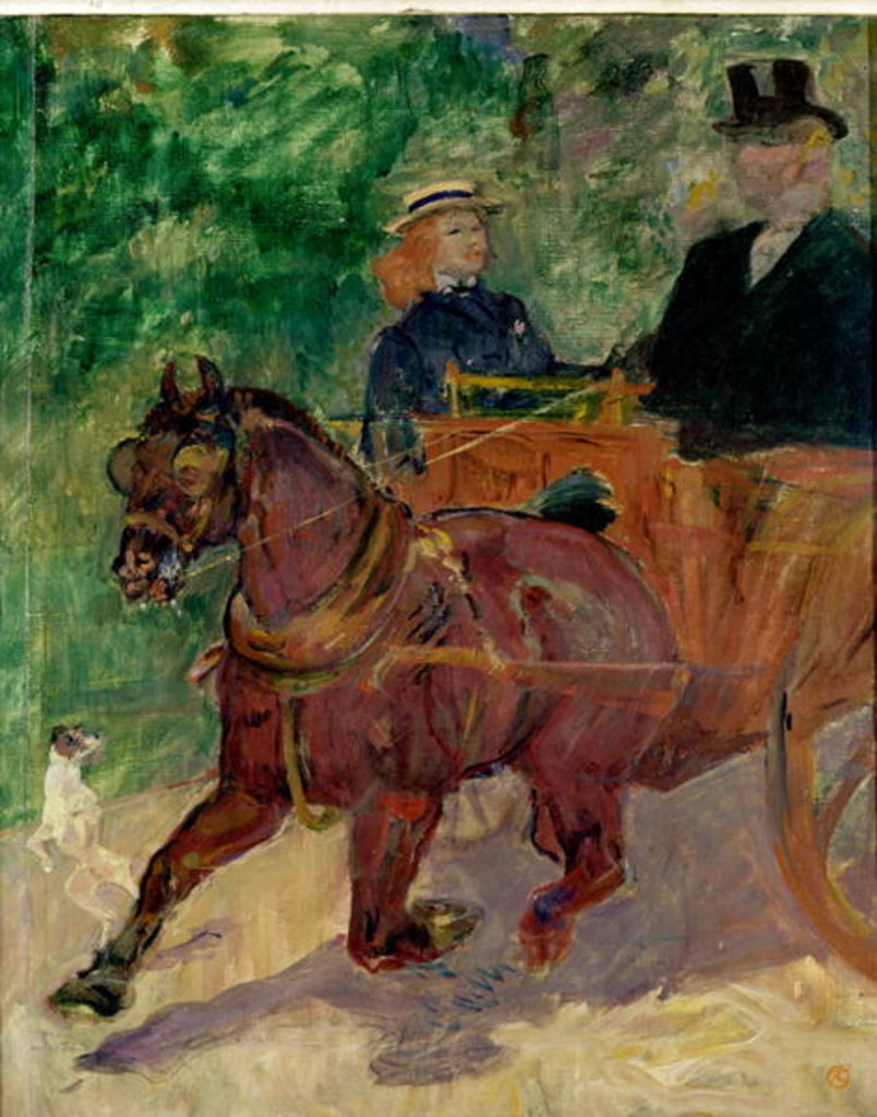 Detail of Cob Harnessed to a Cart, 1900 by Henri de Toulouse-Lautrec