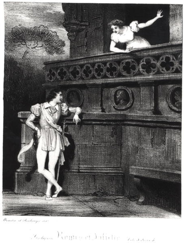 Detail of Scene from Act III of 'Romeo and Juliet' by William Shakespeare by Achille Deveria