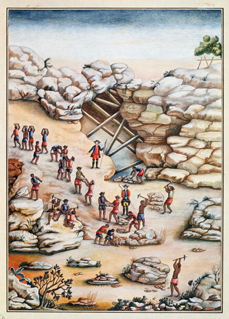 Detail of Diamond Mining in Brazil by Carlos Juliao