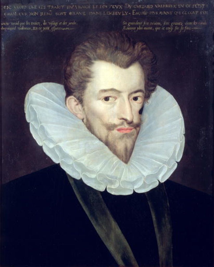 Detail of Portrait of Henri I de Lorraine, Duc de Guise, known as Le Balafre, c.1585 by French School