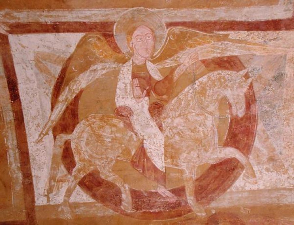 Detail of Angel on Horseback by French School