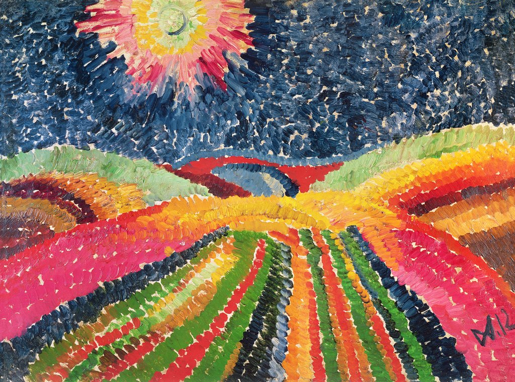 Detail of The Path, 1912 by Wilhelm Morgner