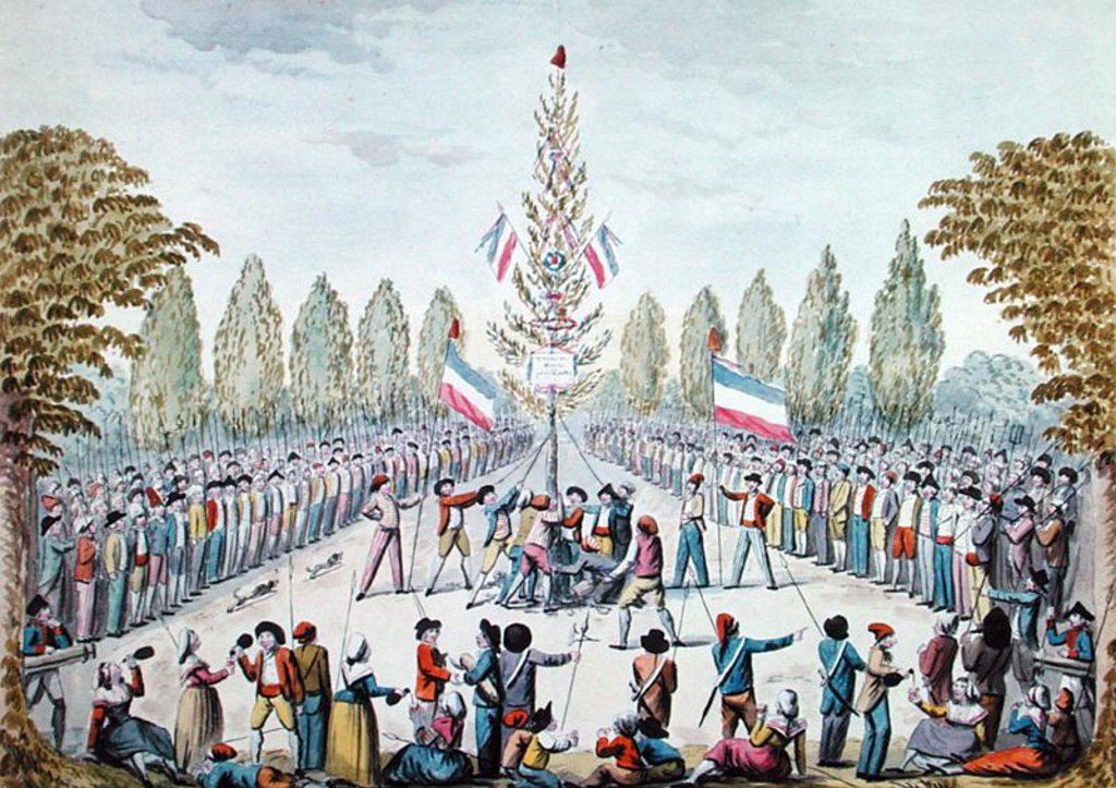 Detail of The Plantation of a Liberty Tree during the Revolution, c.1792 by Etienne Bericourt