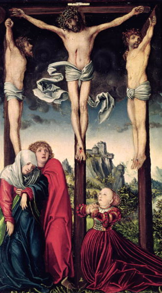 Detail of Christ on the Cross by Lucas the Elder Cranach