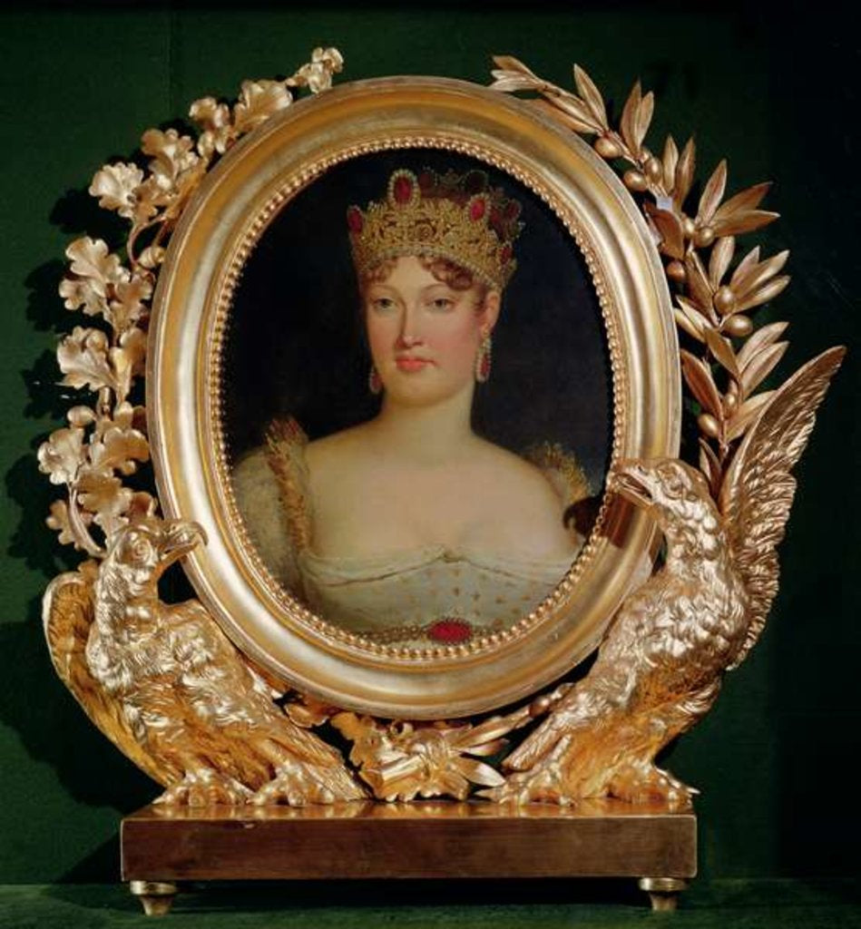 Detail of Portrait of Empress Marie-Louise of Austria by Francois Pascal Simon Baron Gerard