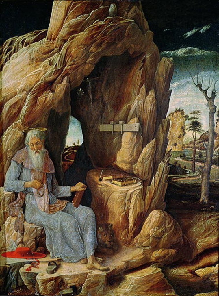 Detail of St. Jerome by Andrea Mantegna