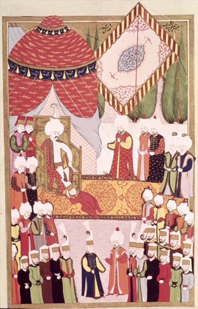Detail of The Coronation of Sultan Selim I from the 'Hunername' by Lokman by Ottoman School
