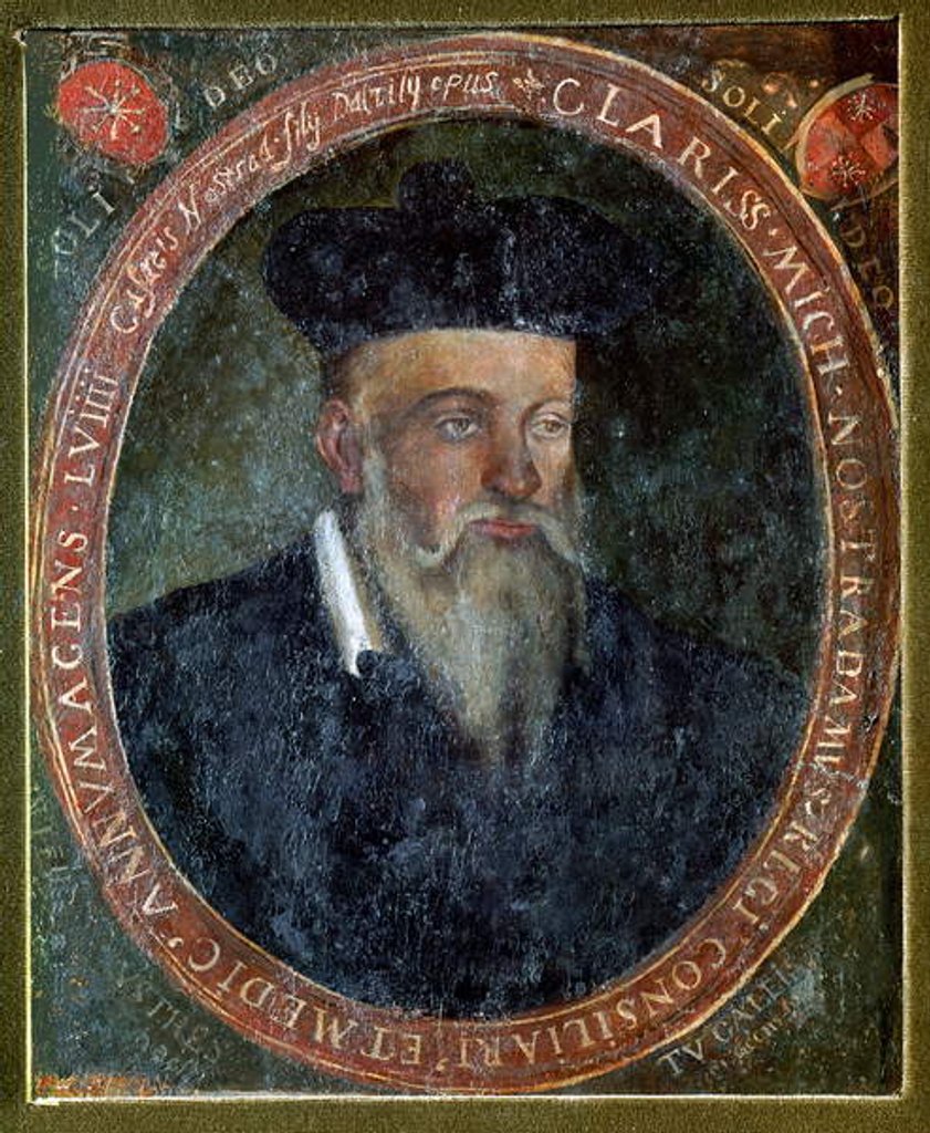 Detail of Portrait of Michel de Nostradame by Cesar Nostradamus